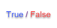 True/False