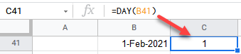google sheets function day 1
